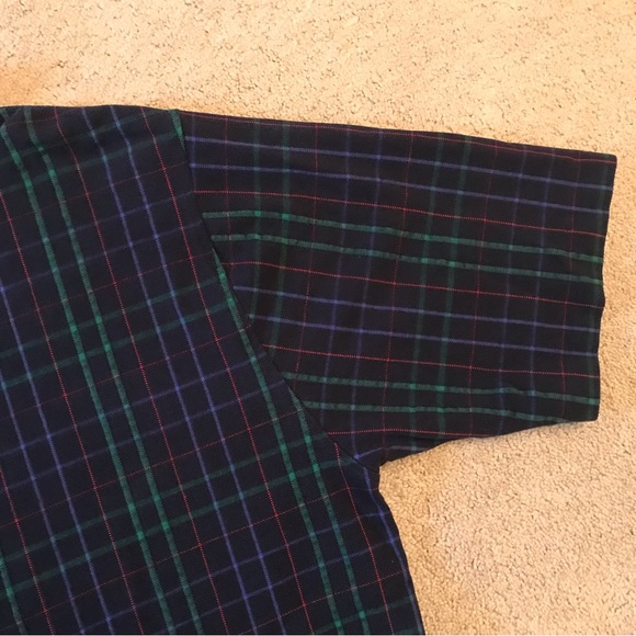 Vintage Lands End Polo Shirt Mens Size XL Dark Navy Blue USA Made Short Sleeve - Picture 5 of 8